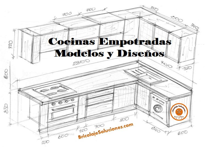 Sucio Alboroto Auroch Cocinas empotradas de madera, Planos y Modelos + Regalo 150 Diseños en un  PDF - Bricolaje Soluciones