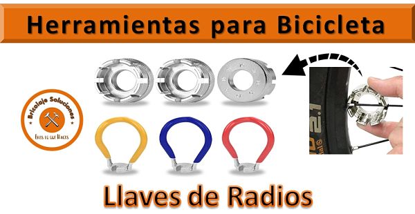 Herramientas para bicicleta llaves de radio